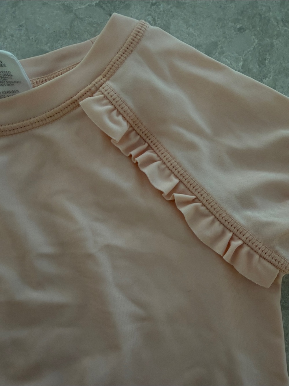 Starting Out Light Pink Ruffle Long-Sleeve Rashguard - Picture 3 of 5